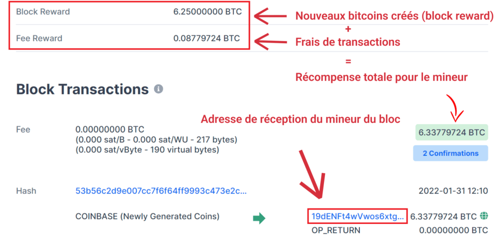 block reward bitcoin btc