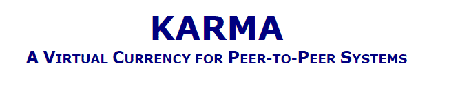 karma virtual currency peer system