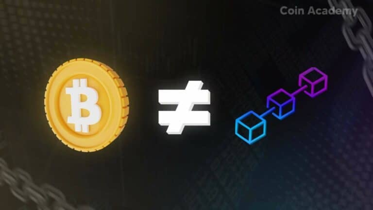 difference blockchain bitcoin