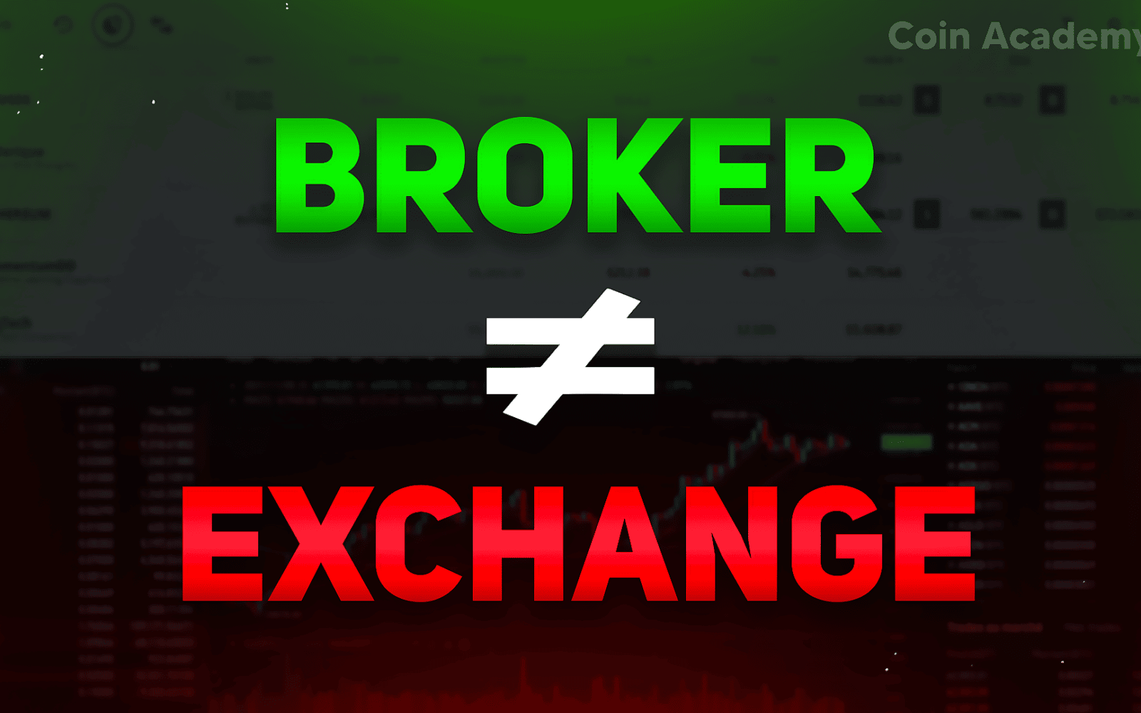 difference broker courtier exchange
