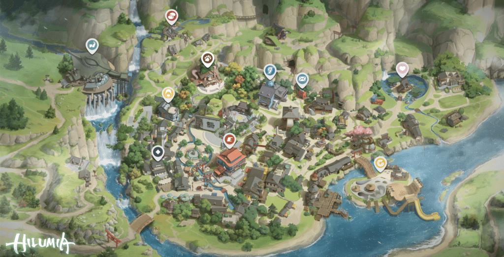 Azuki sort une ville virtuelle, Hilumia