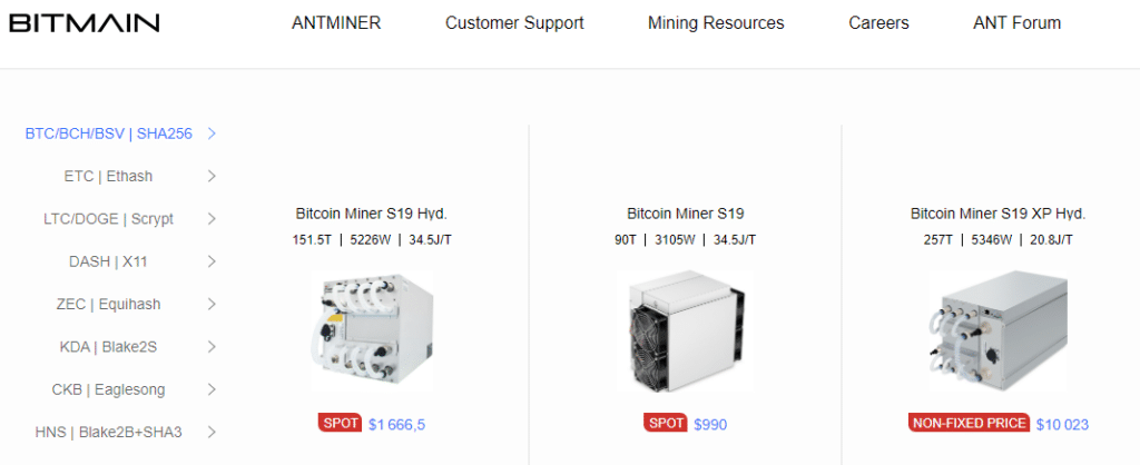 asic miner bitmain bitcoin