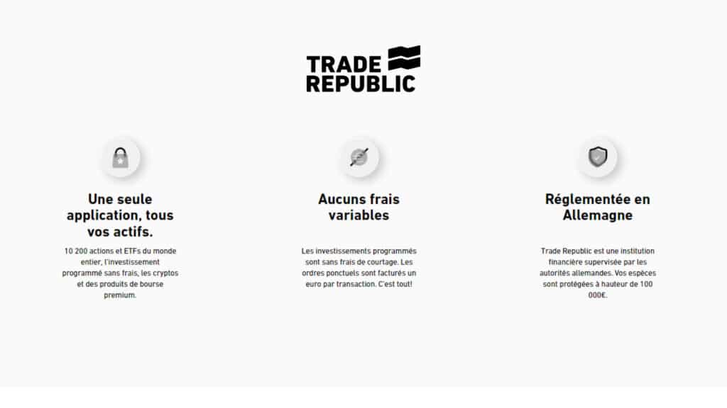 Trade Republic frais