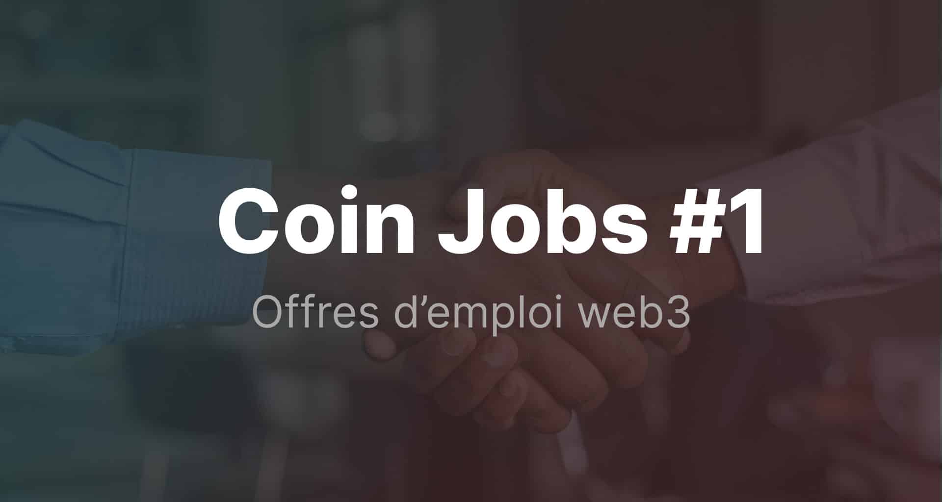 CoinJobs Offres d'emploi web3