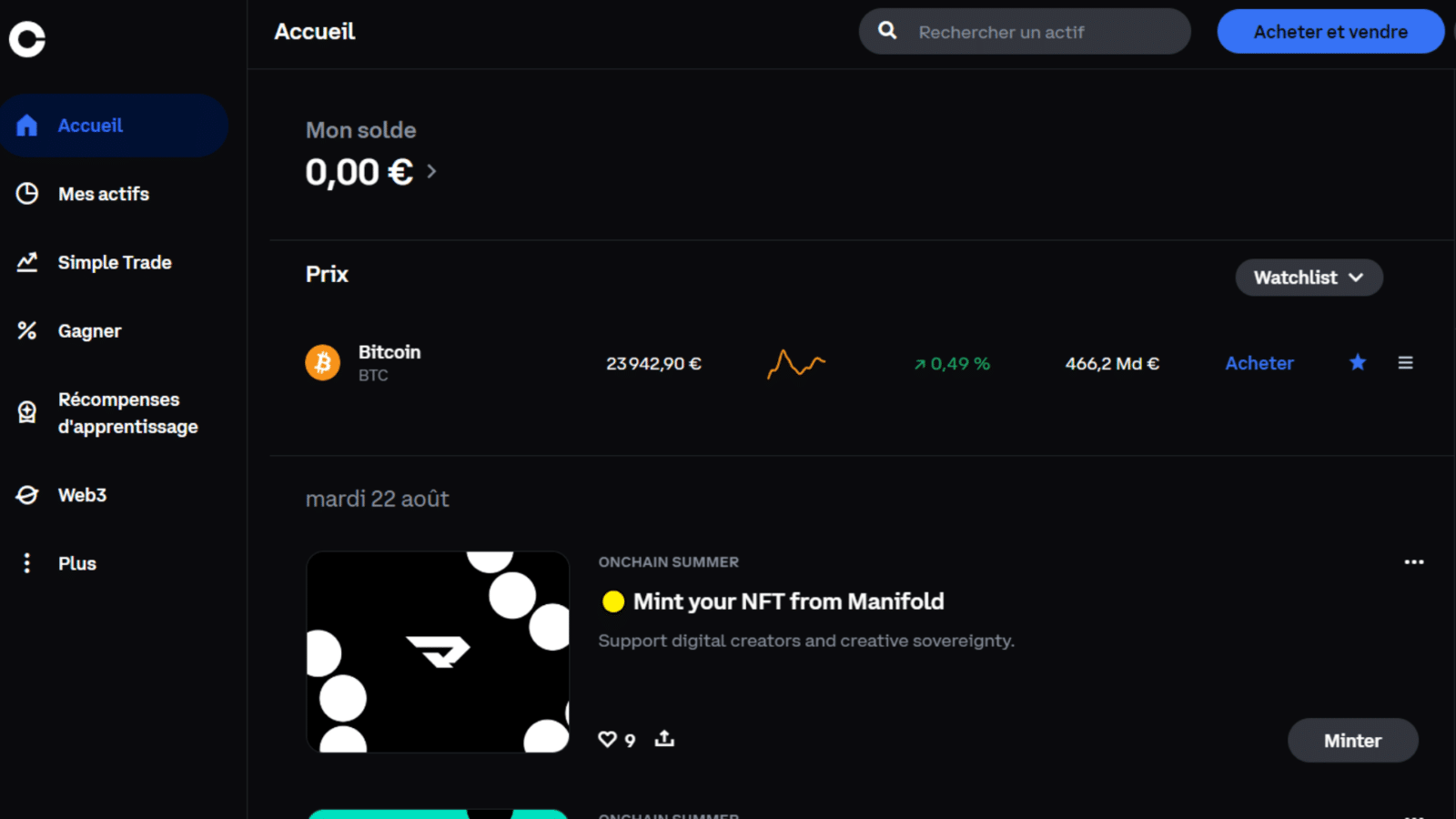 Quels sont les frais sur Coinbase en 2025
