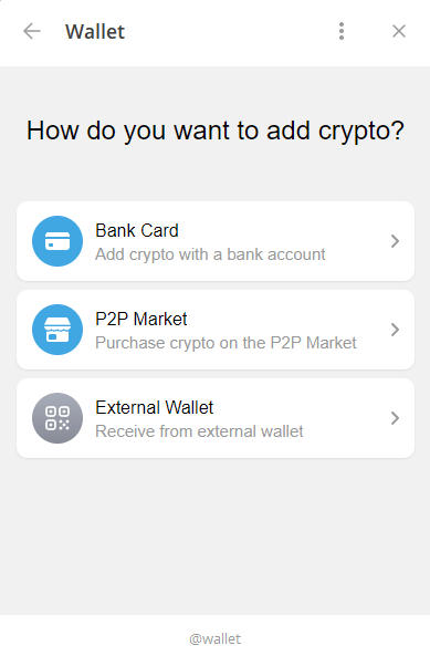 achat crypto bitcoin telegram ton wallet