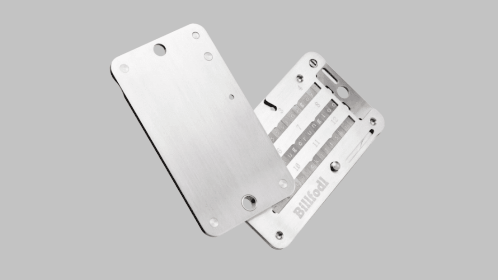 Safe Seed Plaque Métallique En Acier Inoxydable Avec 24 Mots De