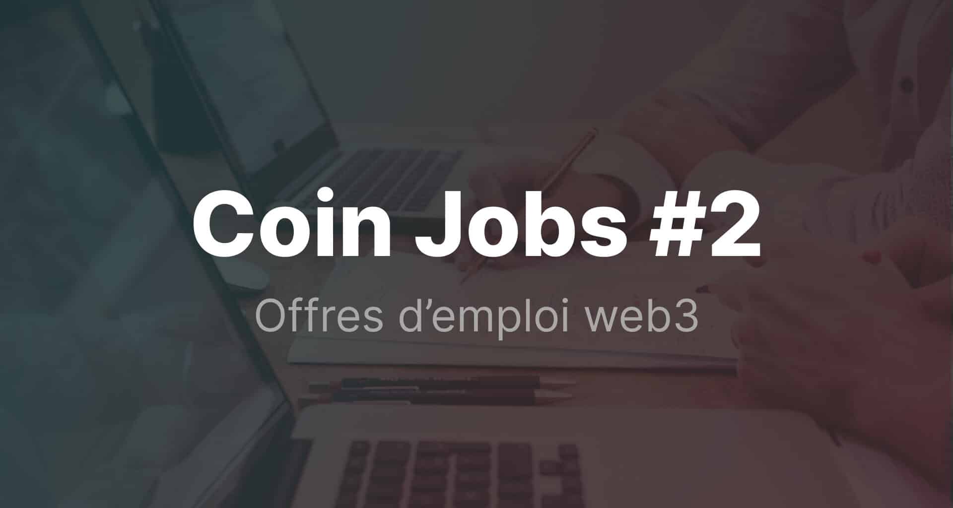 CoinJobs offre d'emploi web3