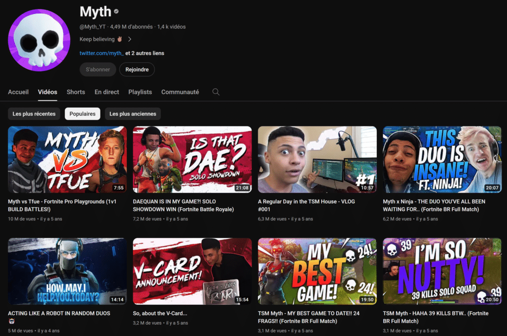 myth youtuber