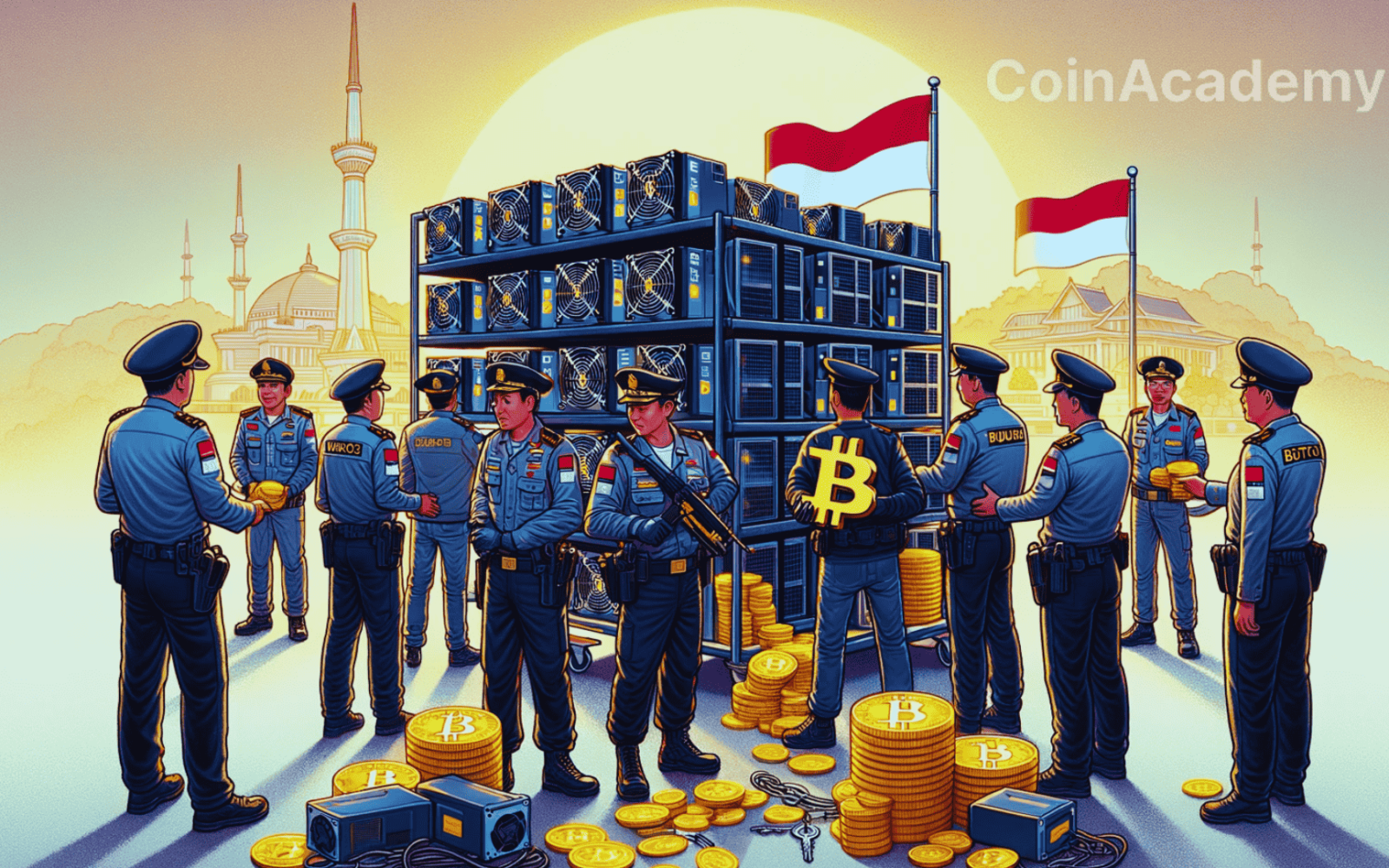 police minage bitcoin indonesie