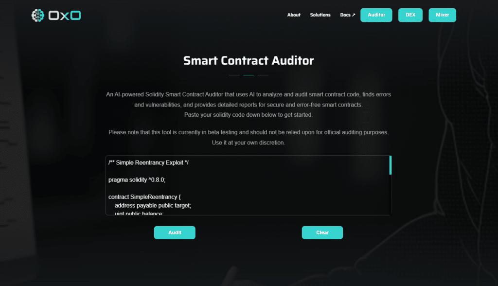0x0 auditeur smart contract
