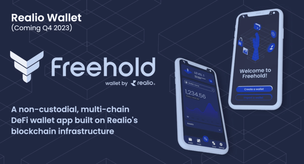 realio network freehold wallet crypto