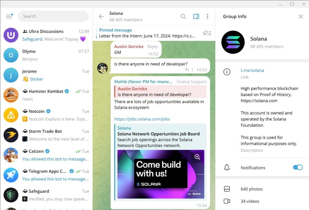 solana telegram