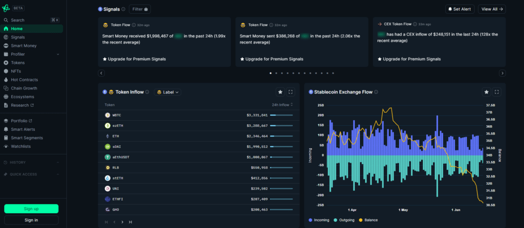 nansen tracking wallet crypto