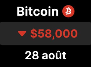 btc bitcoin chute 58000