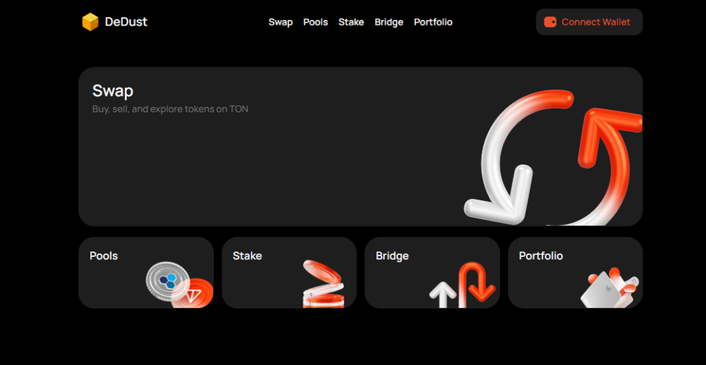 dedust dapp ton crypto