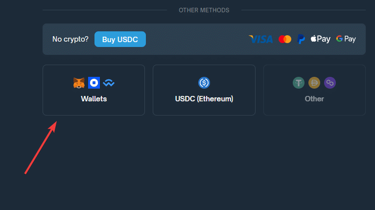 polymarket deposit wallet crypto