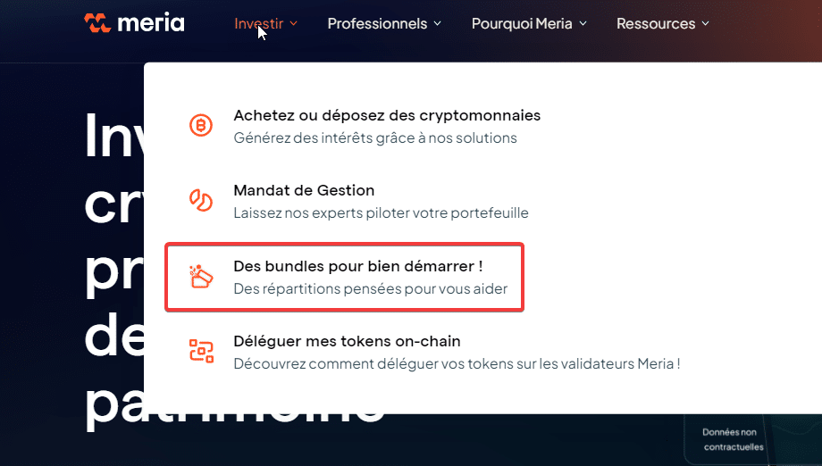 investir bundles crypto meria