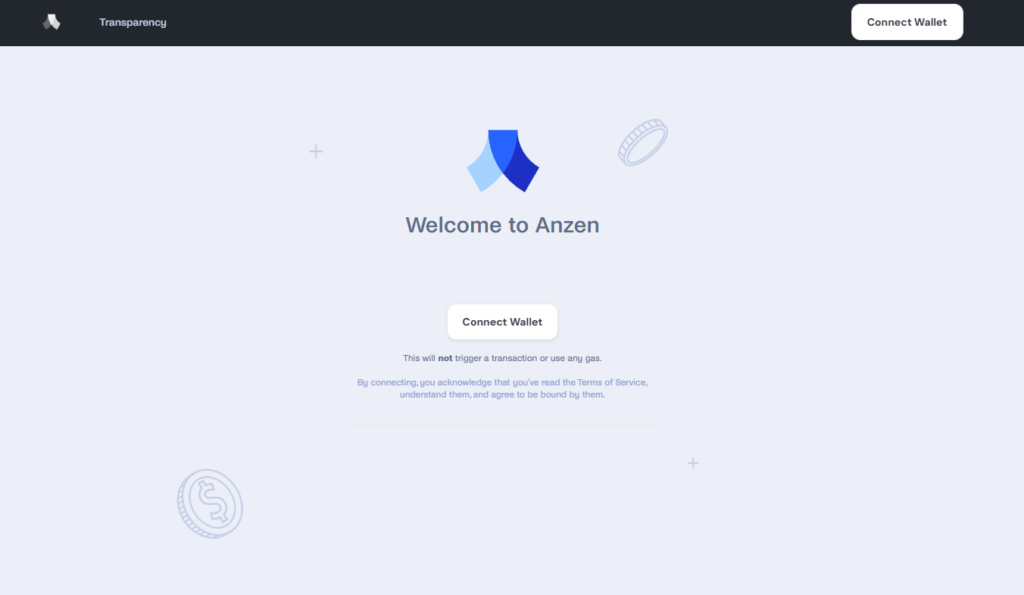 Anzen airdrop connect wallet crypto