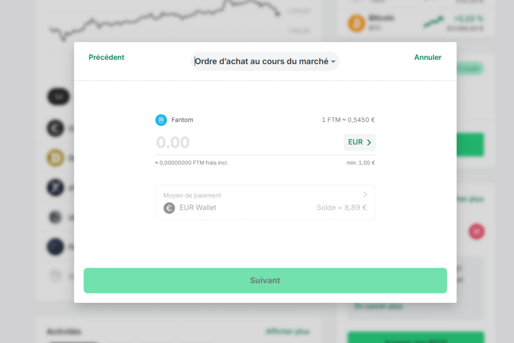 Bitpanda achat fantom ftm crypto