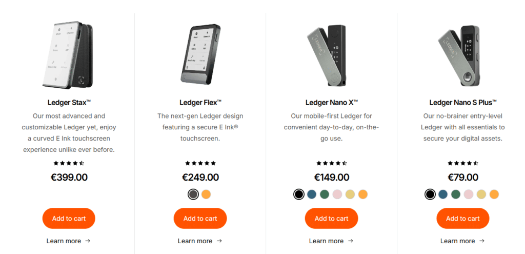 Ledger wallet crypto achat boutique