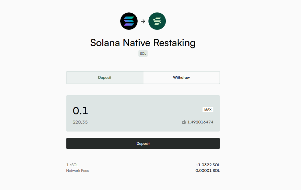 Solayer airdrop restaking tuto