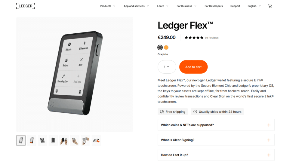 acheter ledger flex tuto crypto