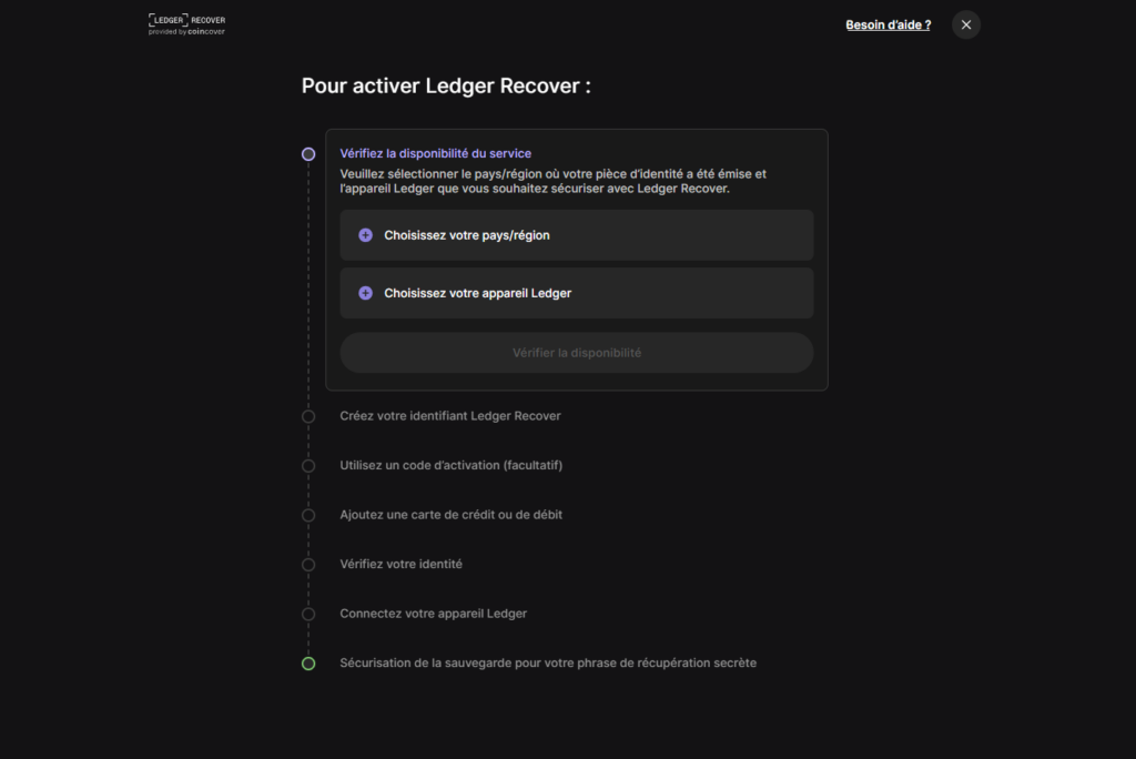 ledger recover tuto