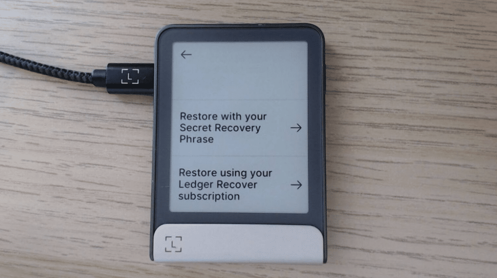 ledger tuto recovery wallet