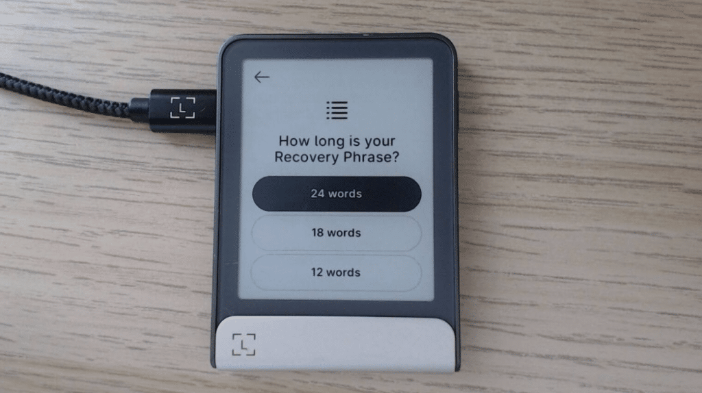 ledger tuto seed phrase recovery wallet