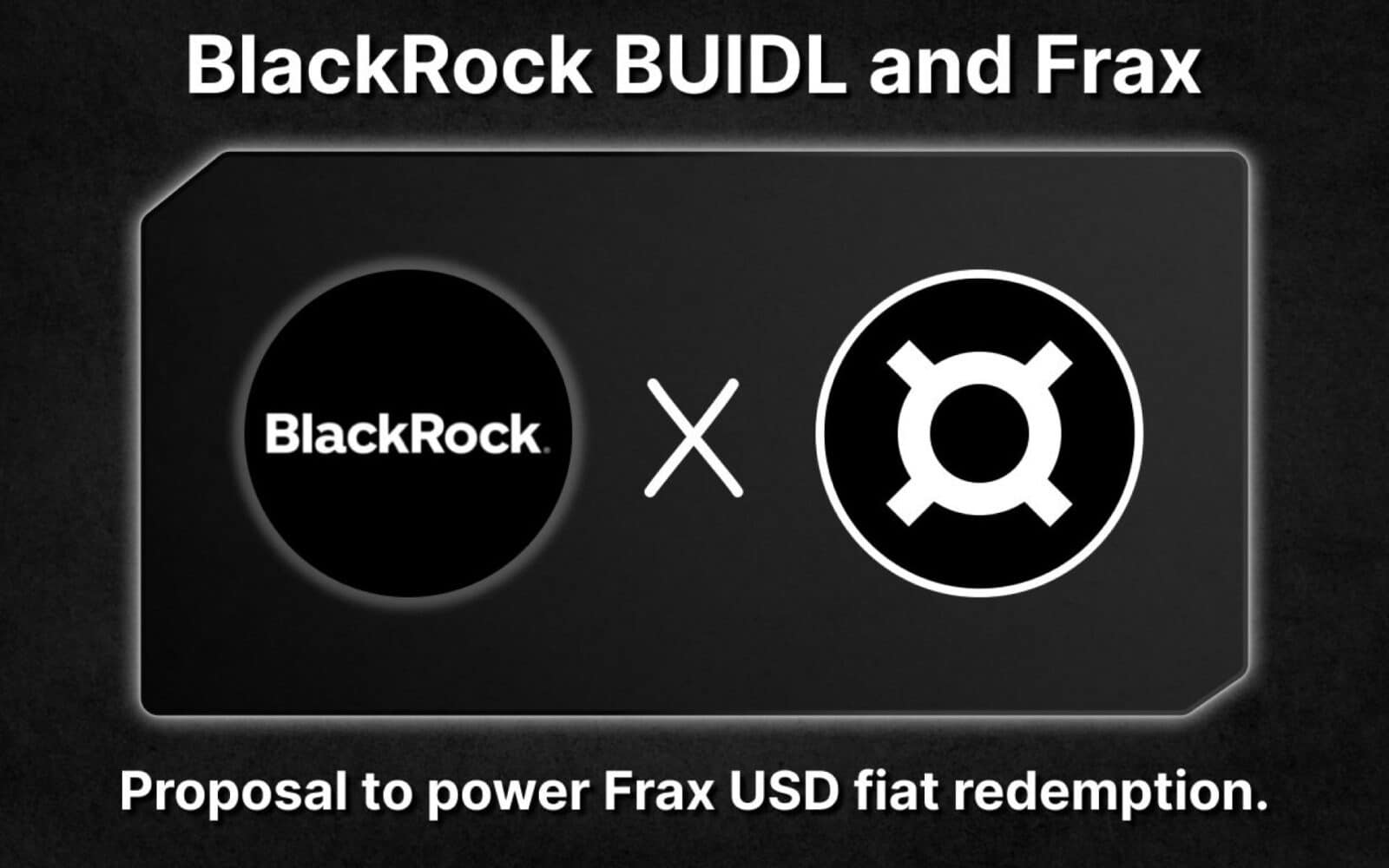 blackrock buidl securitize frax finance usd