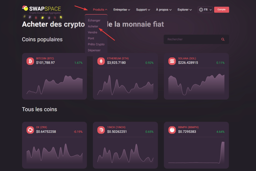 Swapspace acheter crypto