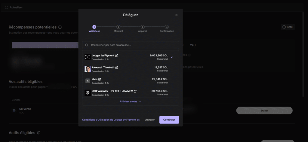 ledger staking onchain crypto