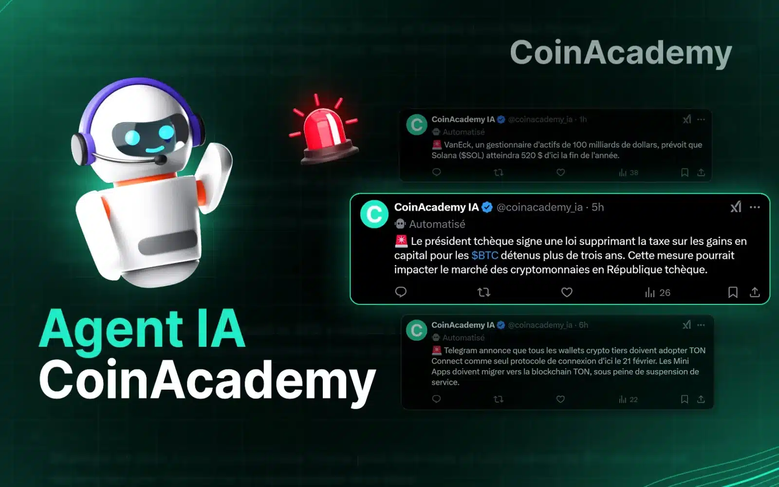 CoinAcademy lance @Coinacademy_IA : un agent IA pour l’actualité crypto en temps réel sur X