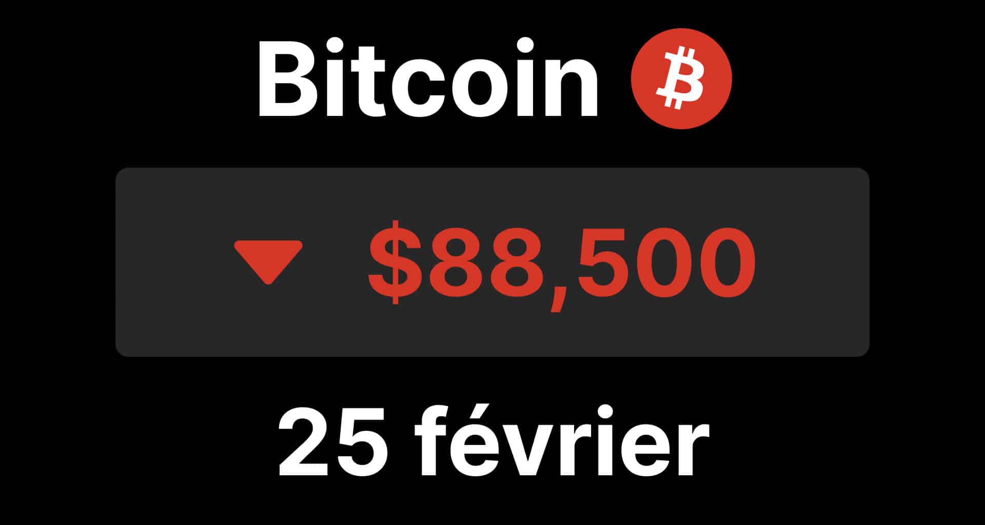 BTC bitcoin chute 89000