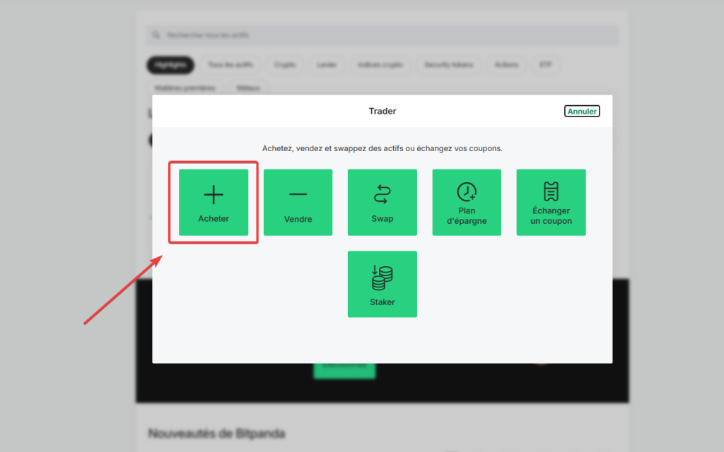 bitpanda acheter crypto