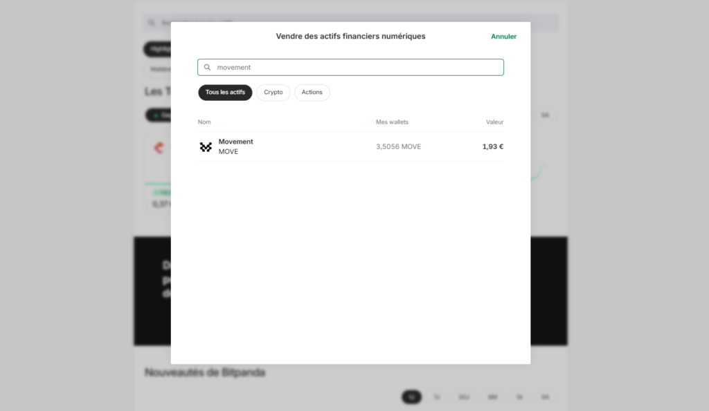 bitpanda vente movement move crypto