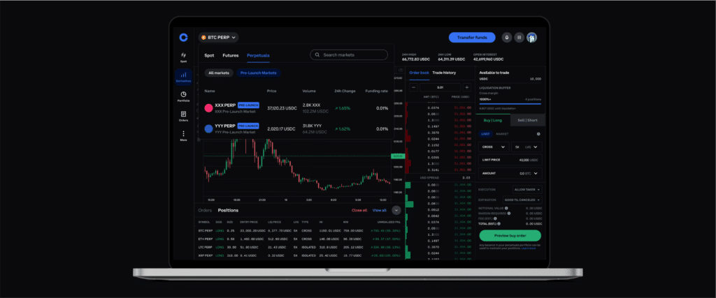 coinbase advanced interface