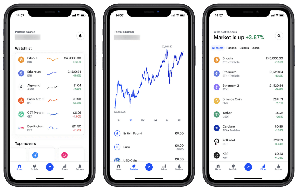 coinbase interface app