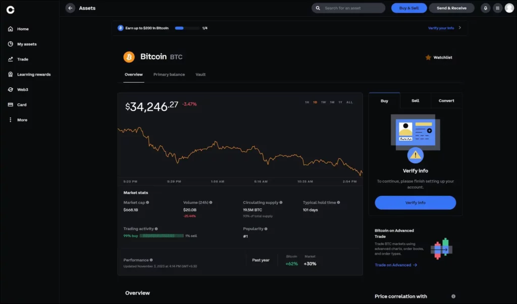 interface coinbase
