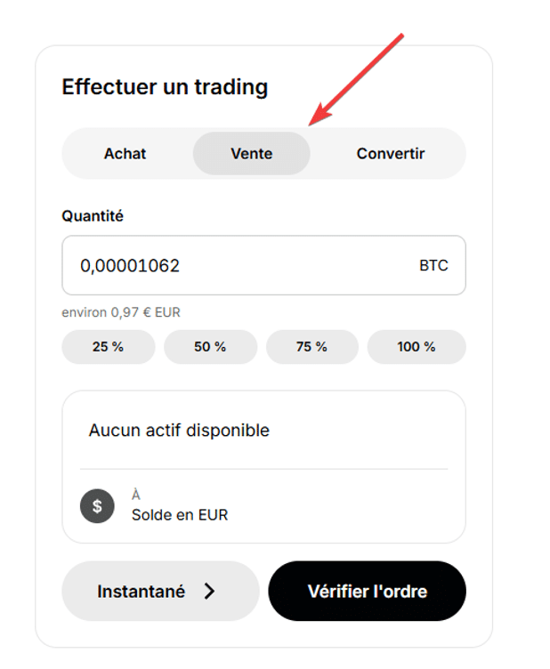 gemini vente crypto