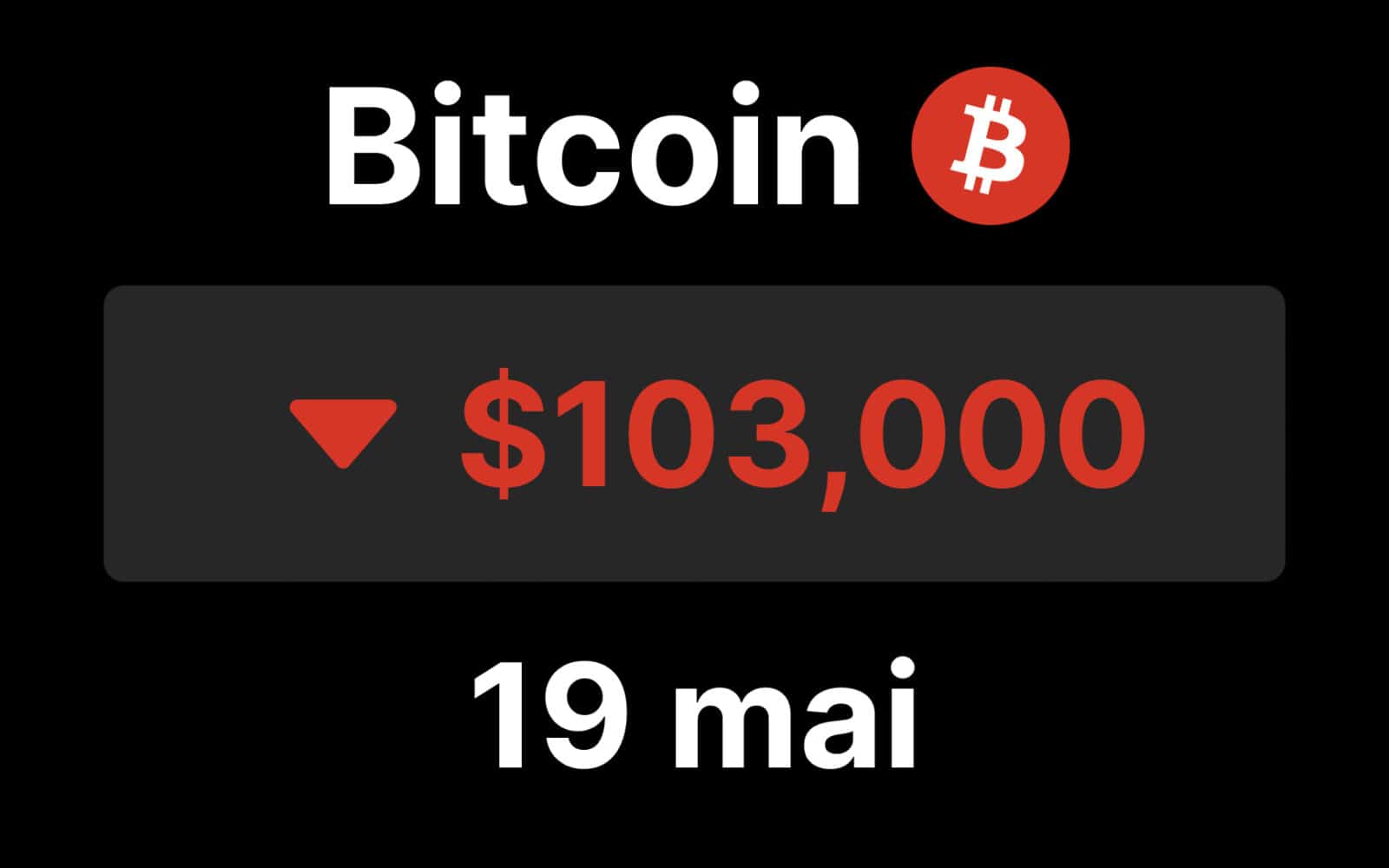 BTC bitcoin chute hausse