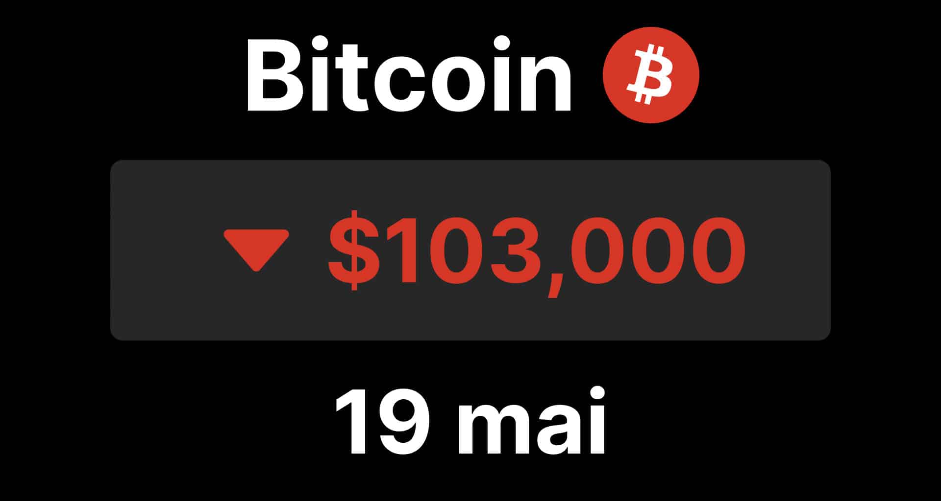 BTC bitcoin chute hausse