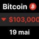 BTC bitcoin chute hausse