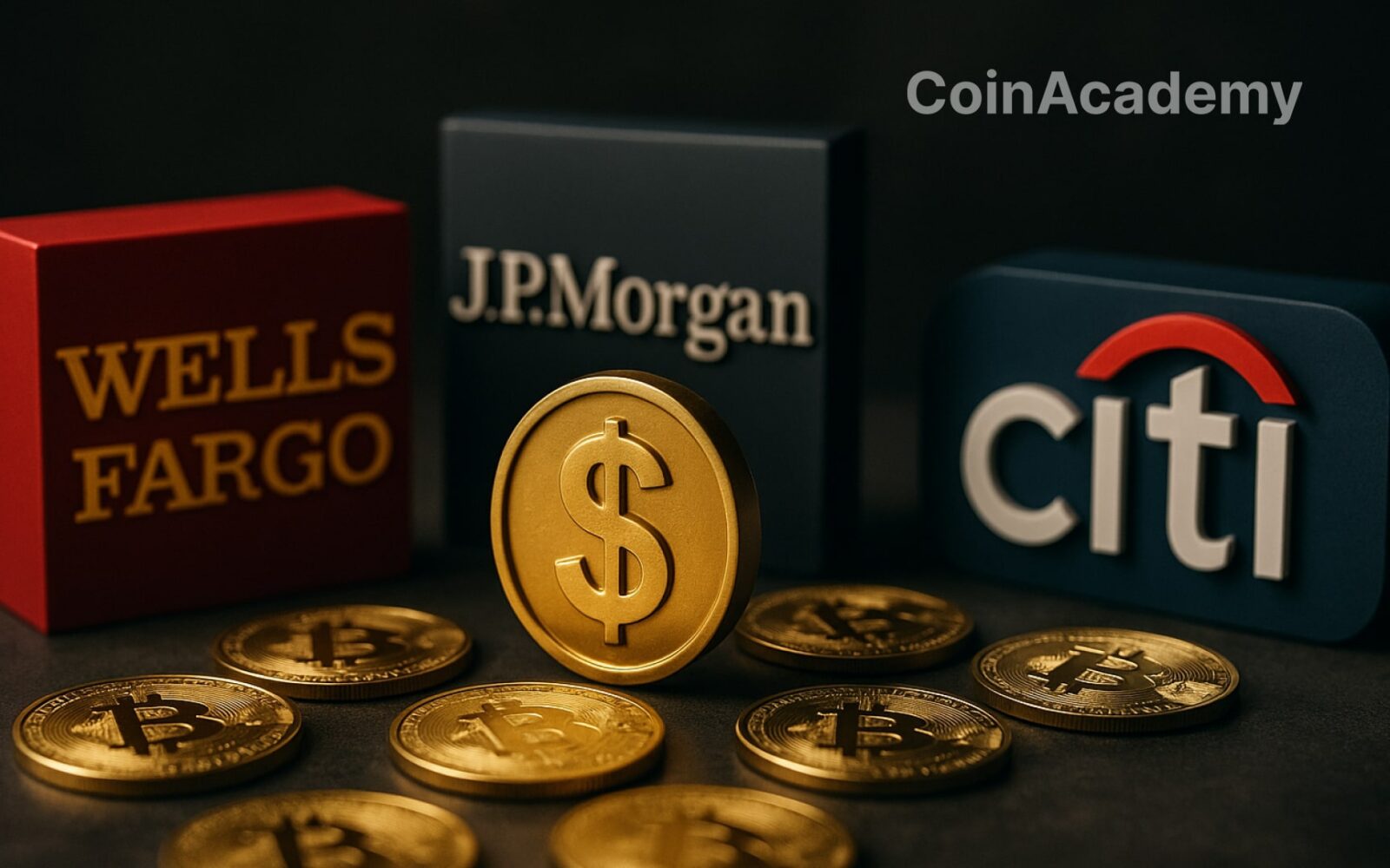 banques citi wells fargo jpmorgan stablecoin dollar