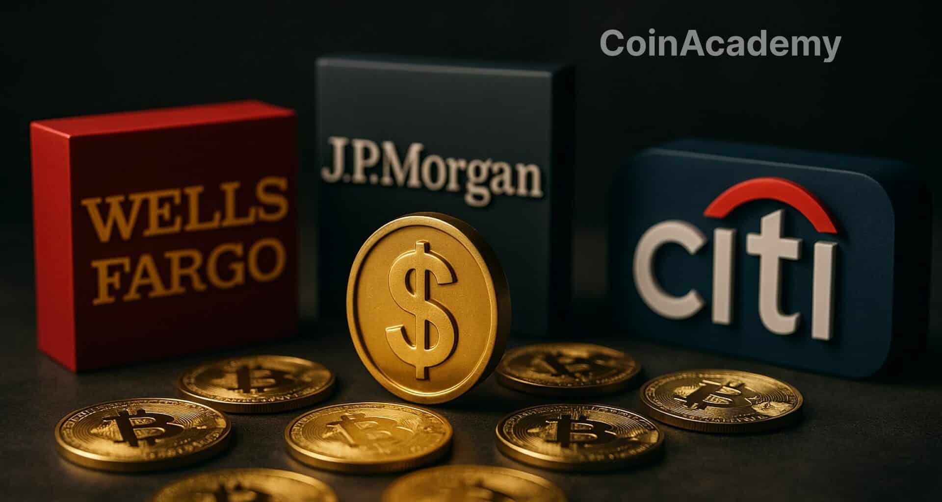 banques citi wells fargo jpmorgan stablecoin dollar