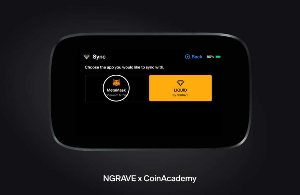 ngrave sync metamask liquid