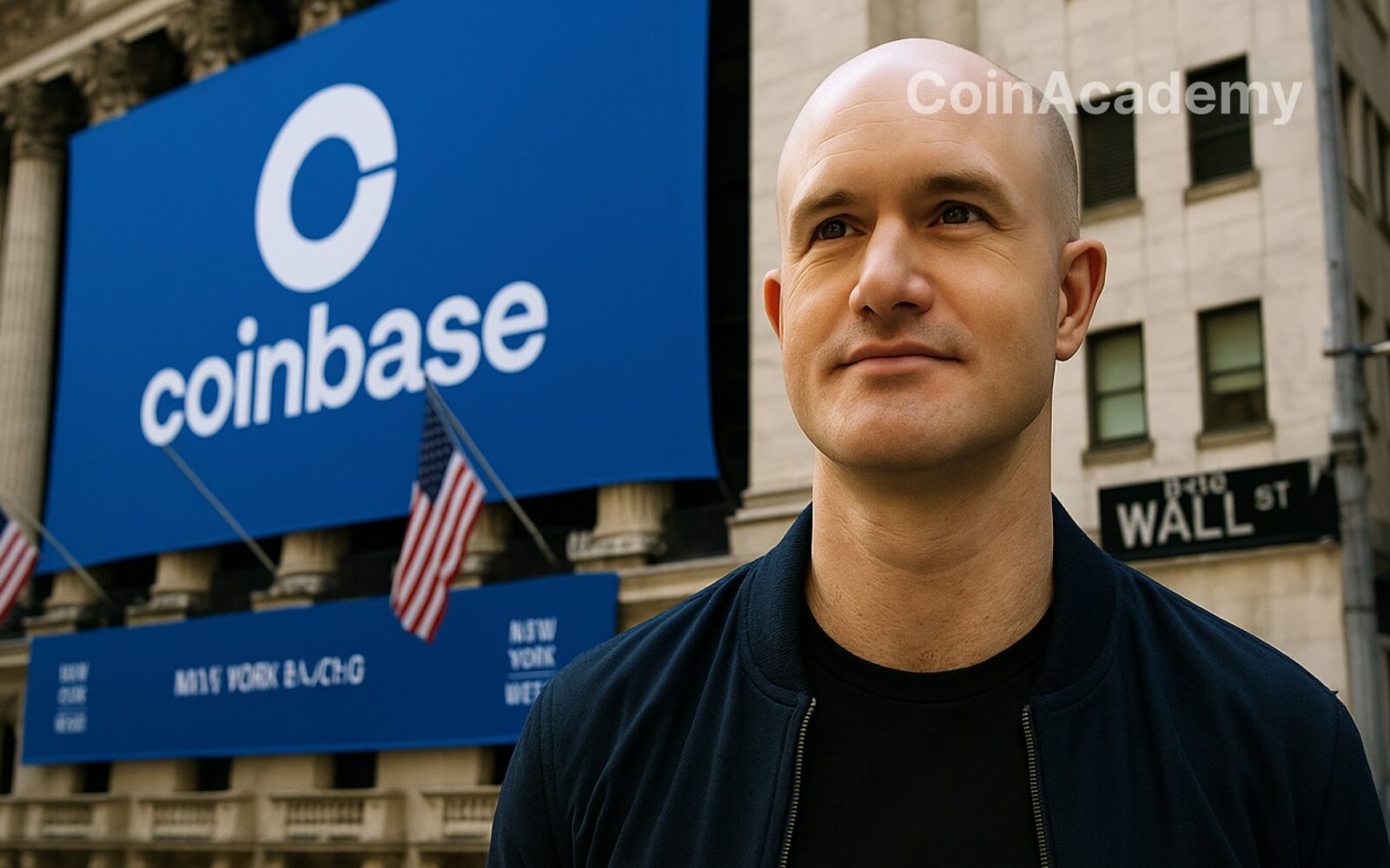 brian armstrong coinbase coin action bourse