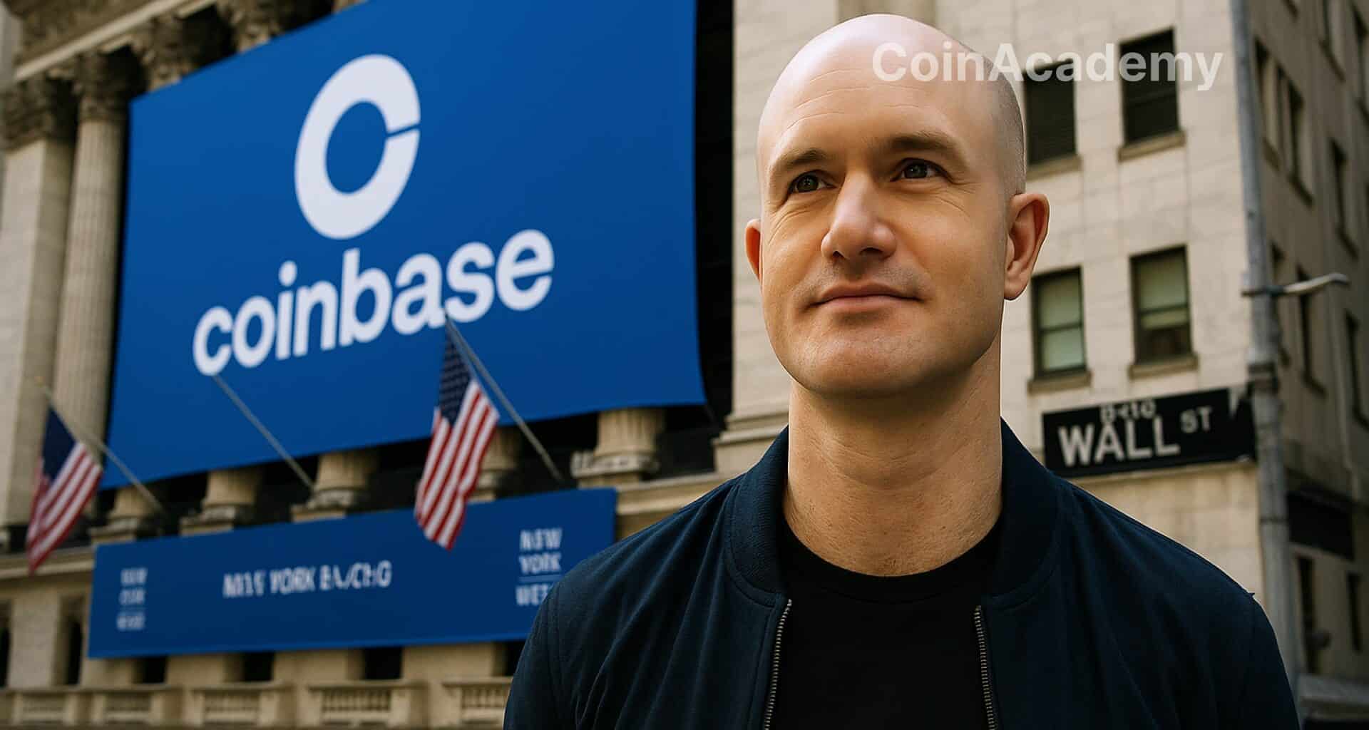 brian armstrong coinbase coin action bourse
