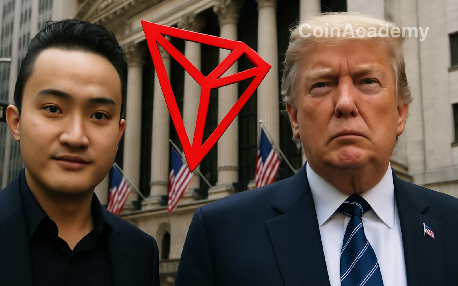 tron trx justin sun trump bourse ipo